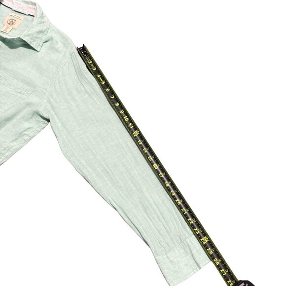 Panama Jack Light Green Linen Button-Down Shirt – Men’s Size M – Excellent - Picture 7 of 12